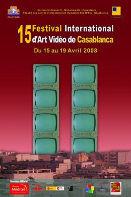 affiche 2008 fESTIVAL ART VIDEO CASABLANCA